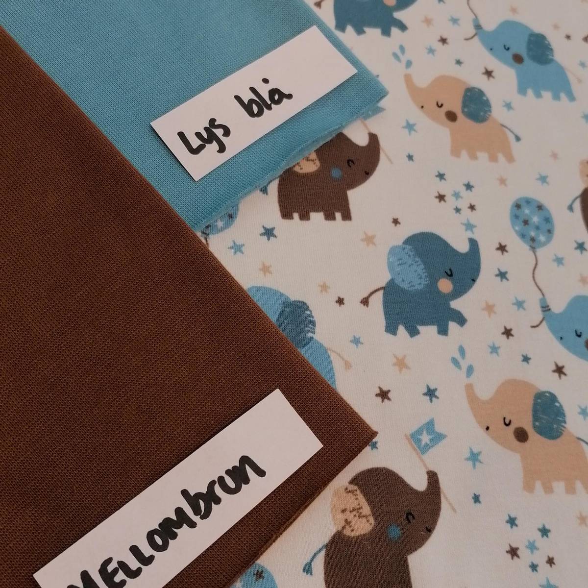 Økologisk jersey, babyelefant grå