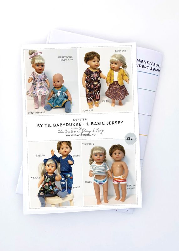 Ida Victoria, Sy til babydukke - 1. basic jersey