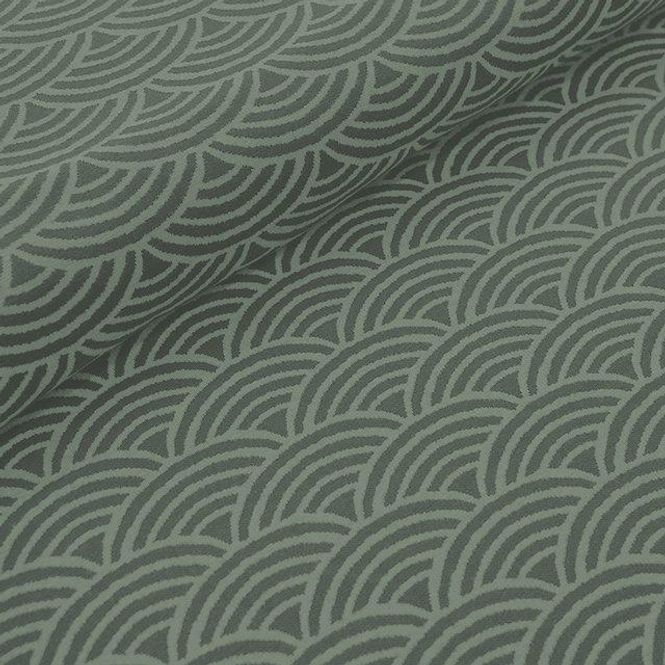 Hovedbilde Økologisk bomullsjacquard, regnbue mose