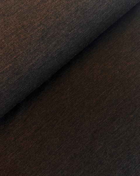 Hovedbilde Merinoull-interlock, melert brun