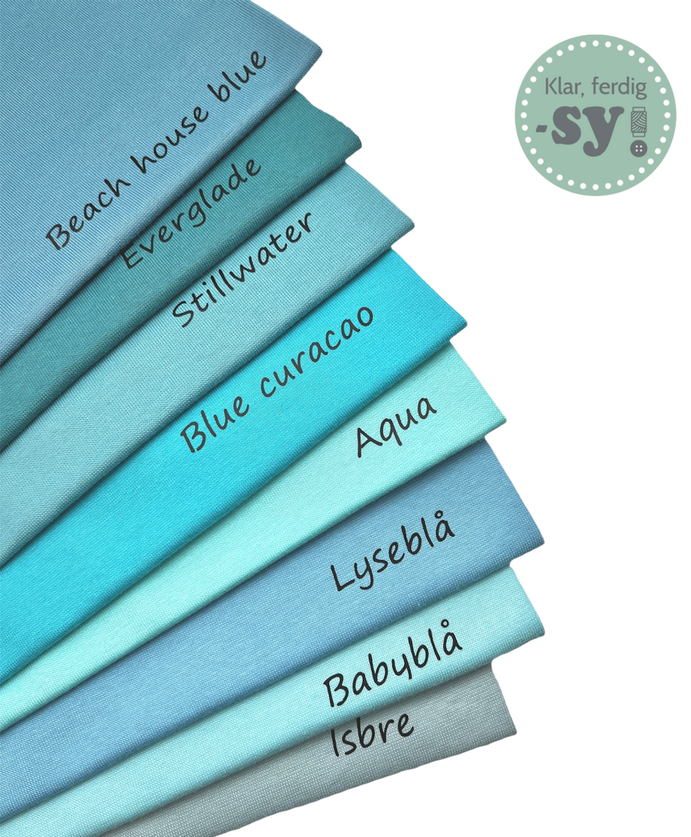 Økologisk ribb, babyblå