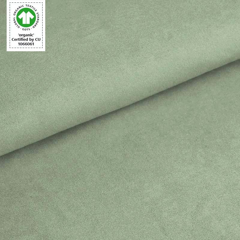 Økologisk bomullsfleece, silver green