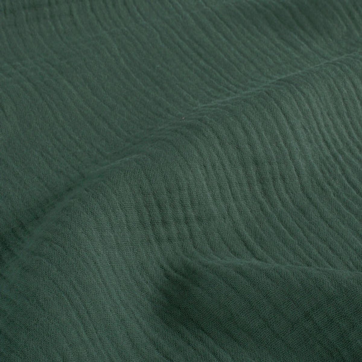 NYHET! Økologisk musselin, dark green