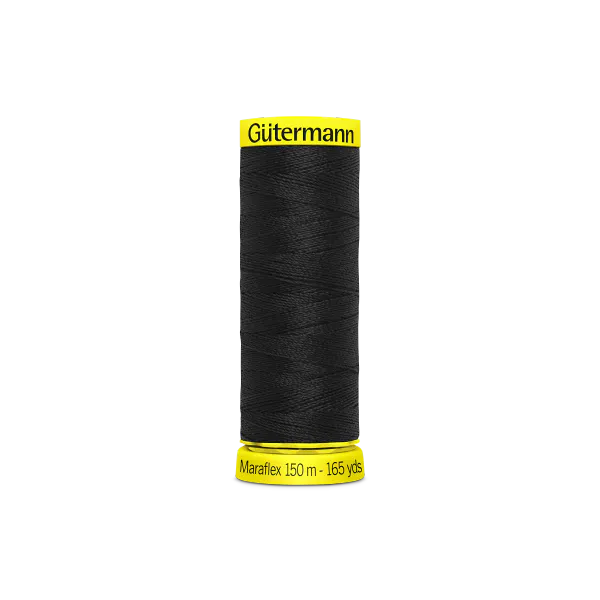 Hovedbilde Gütermann Maraflex, elastisk sytråd, svart 000