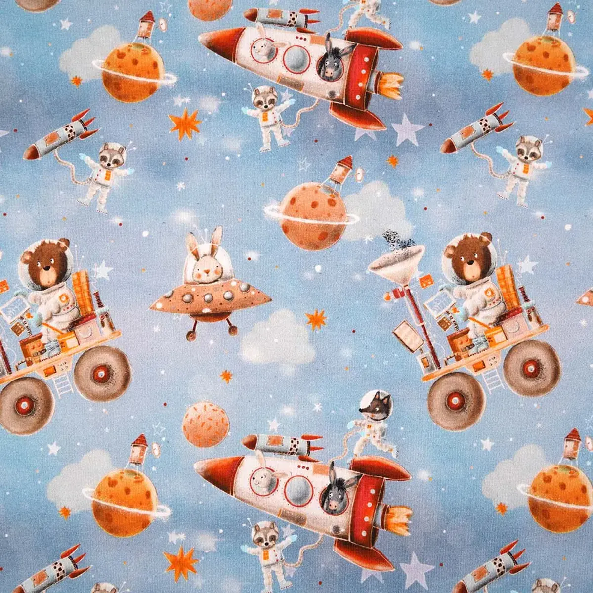 Økologisk bomulljersey, verdensrommet